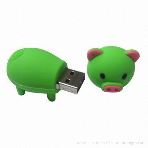 Pig USB Flash Drives, 64MB-128GB Capacity